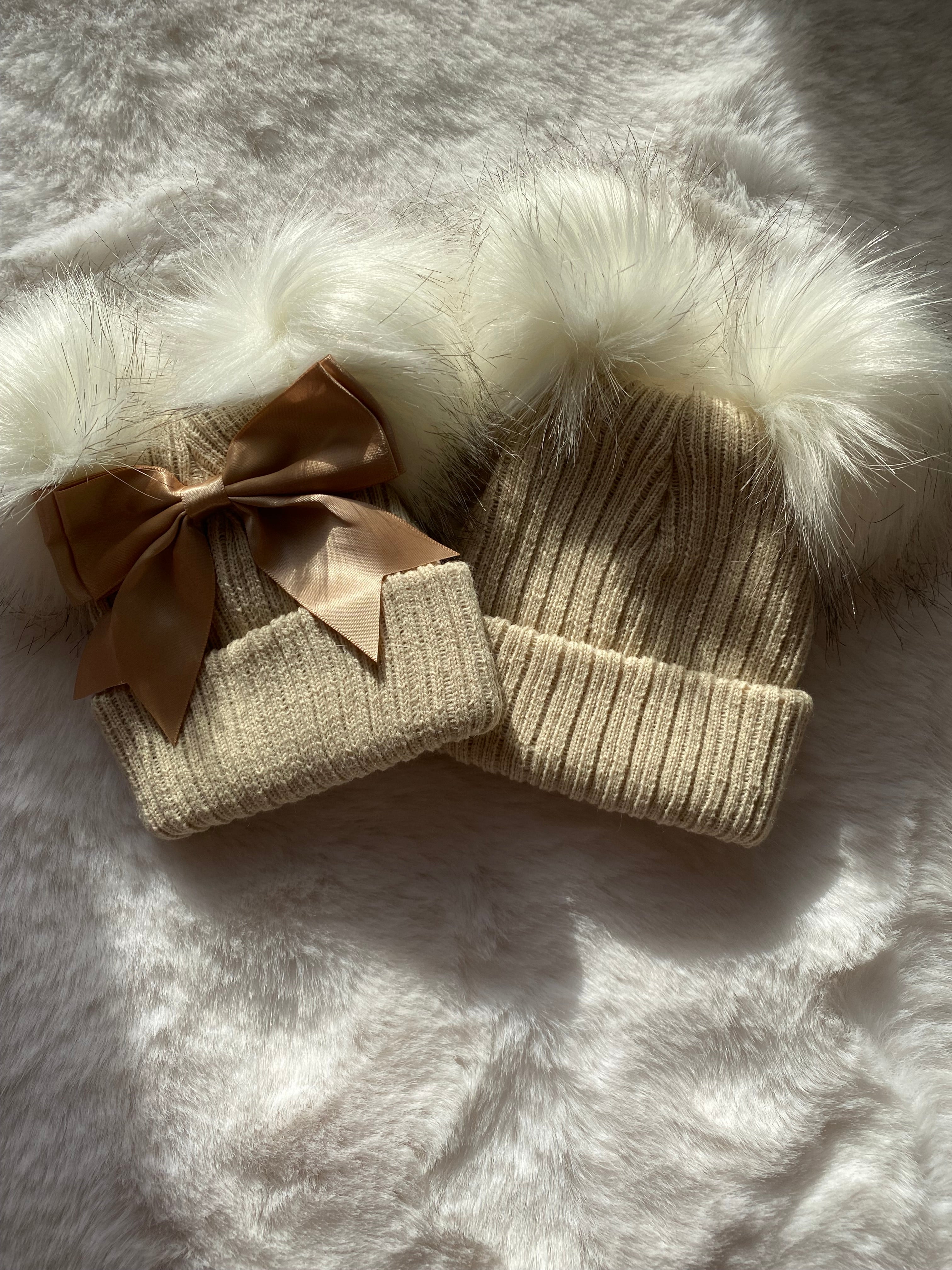 Beige 2024 winter hat